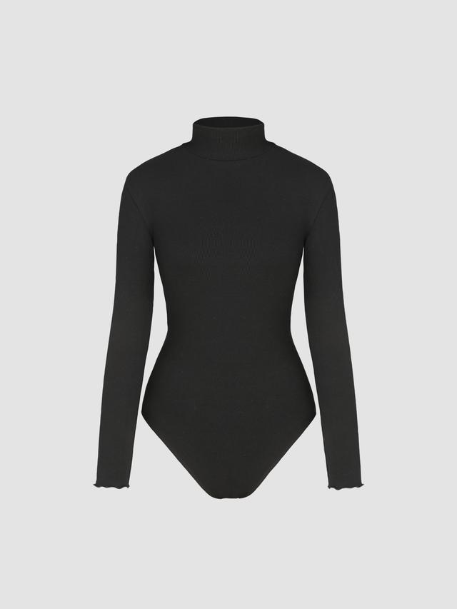 Solid Turtleneck Bodysuit Product Image