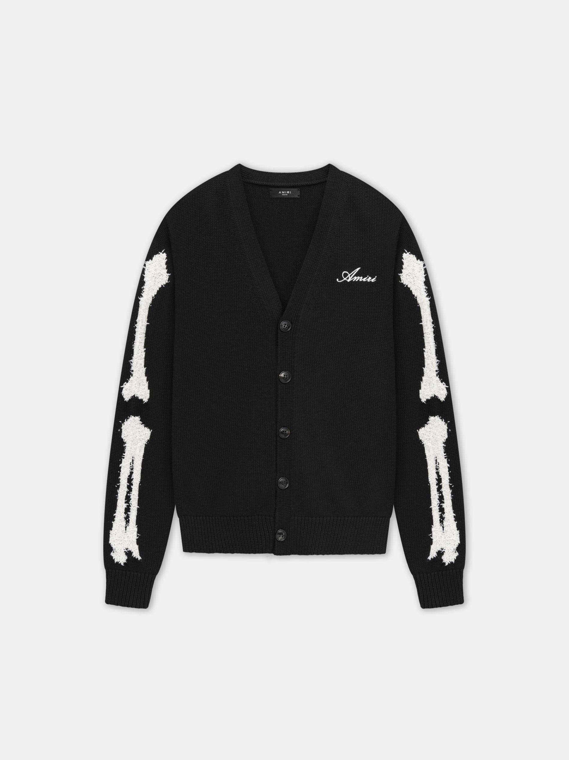 BONES CARDIGAN - Black Male Product Image