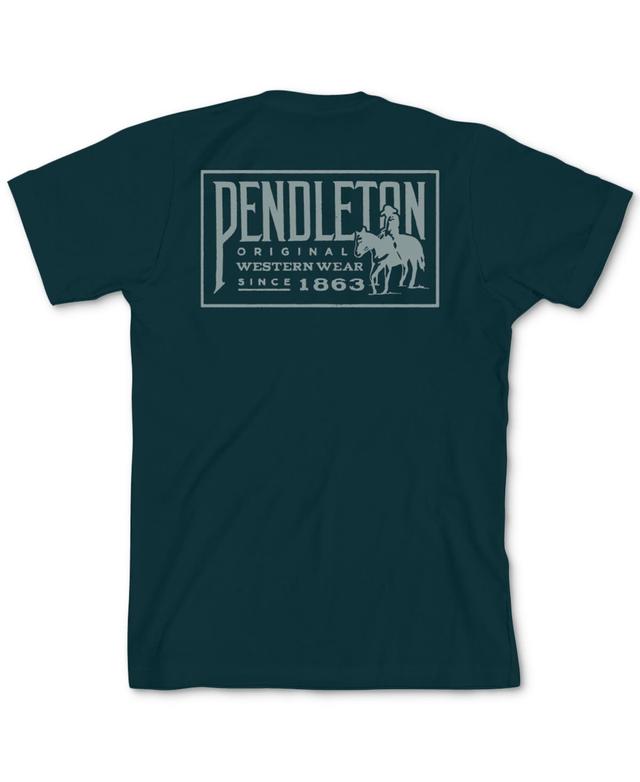 Pendleton Mens Original Western Graphic Short Sleeve T-Shirt - Atlantic Product Image