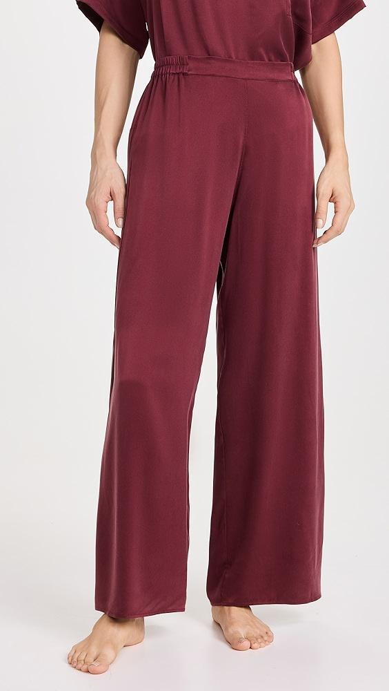 Lunya Washable Silk Tee Pant Set | Shopbop Product Image