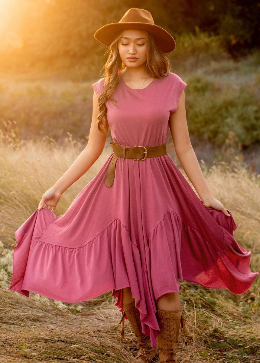 Pilar Dress in Mesa Rose Product Image