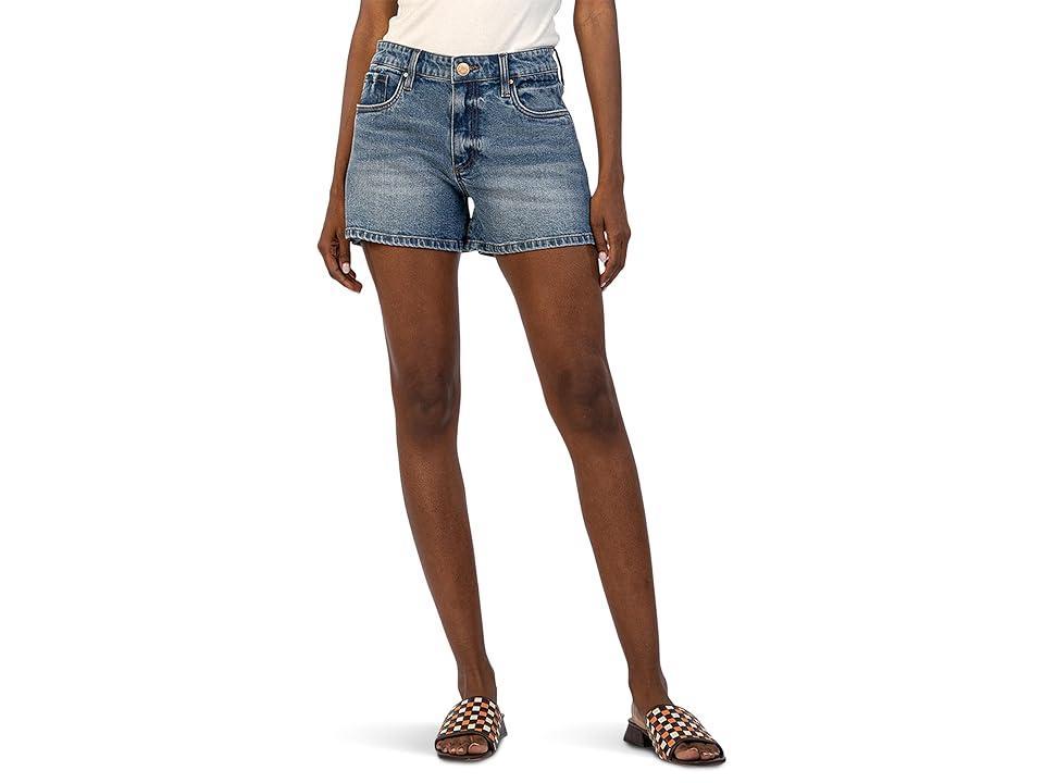 KUT from the Kloth Jane High-Rise Shorts W/ 5 Pockets W/ Regular Hem (Distinguished) Women's Jumpsuit & Rompers One Piece Product Image