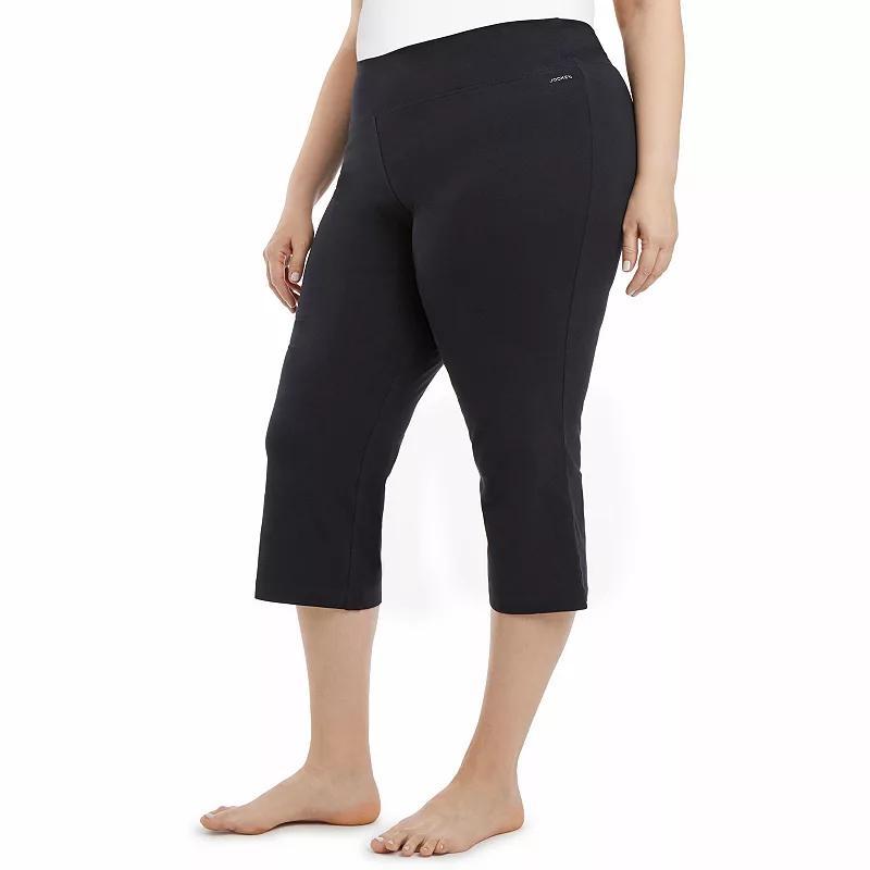 Plus Size Jockey Sport Slim Flare Capris, Womens Product Image