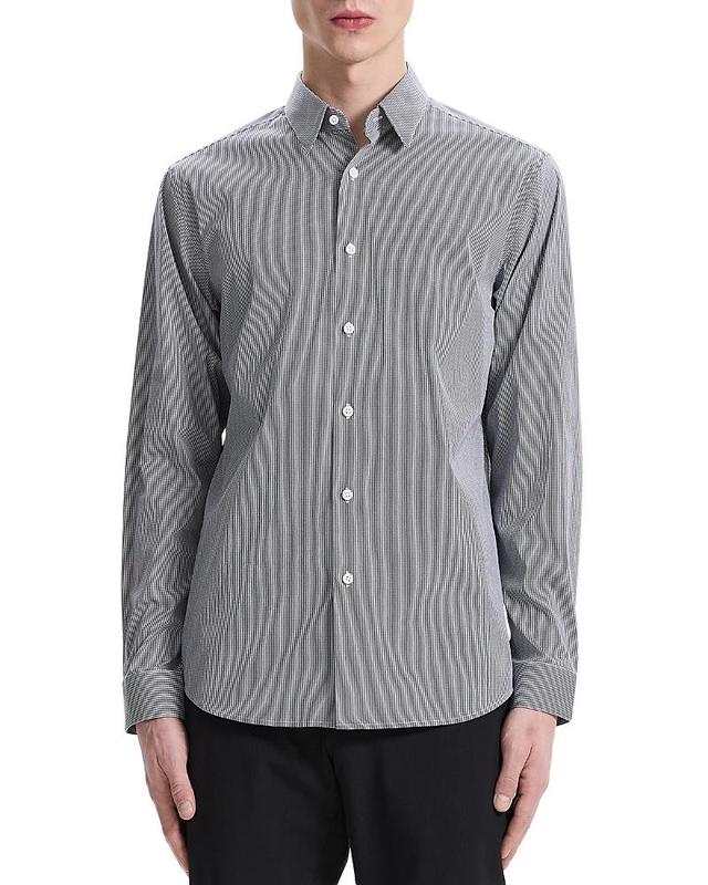 Mens Irving Shirt in Poplin Micro Check Product Image