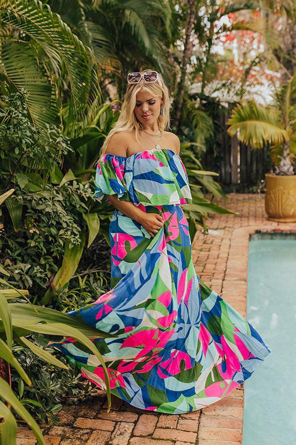 Palm Paradise Maxi Dress Curves Product Image