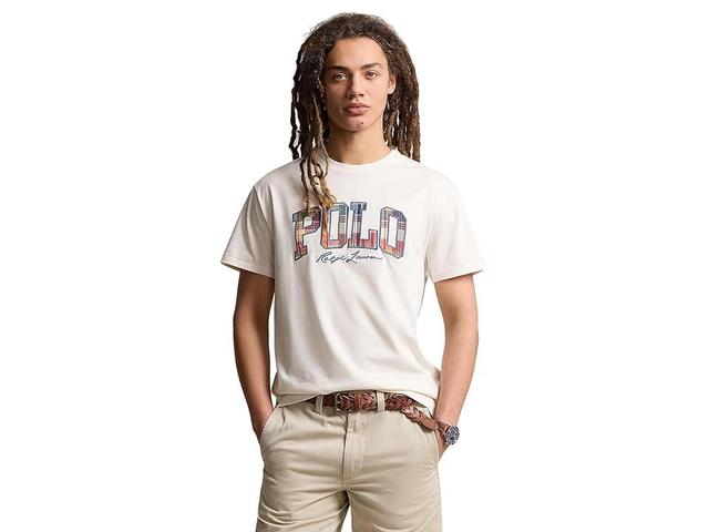 Men's Classic-fit Plaid-logo Jersey T-shirt In Adirondack Berry Product Image