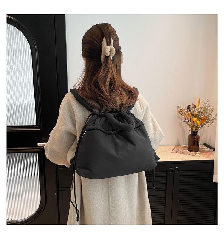 Plain Drawstring Backpack Product Image