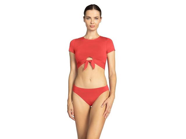 Robin Piccone Ava 2 Bottoms (Guava) Women's Swimwear Product Image