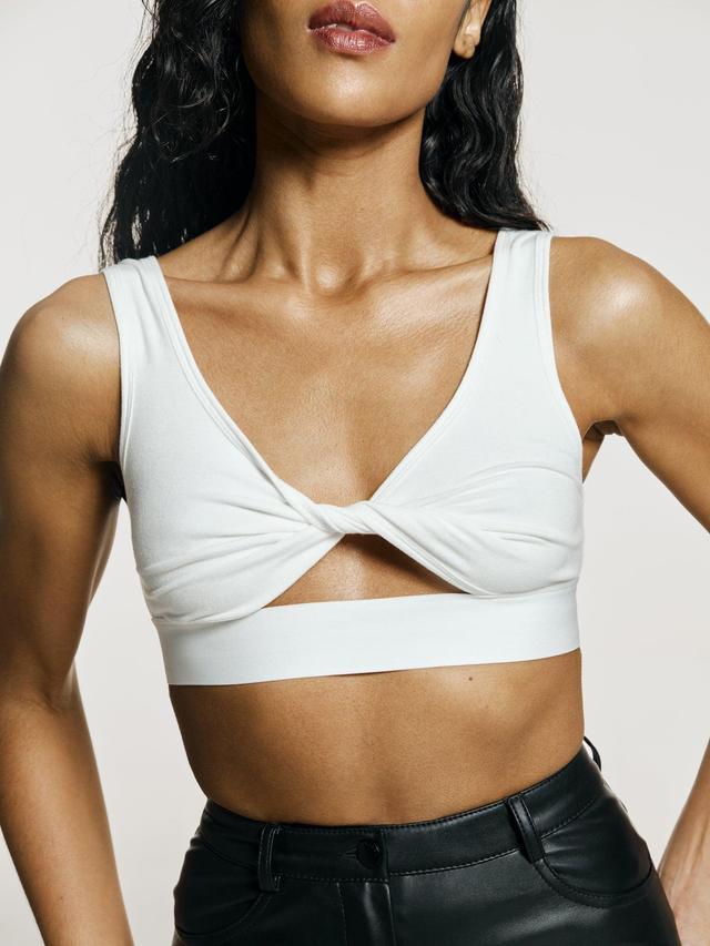 Twisted top in Blanc Product Image