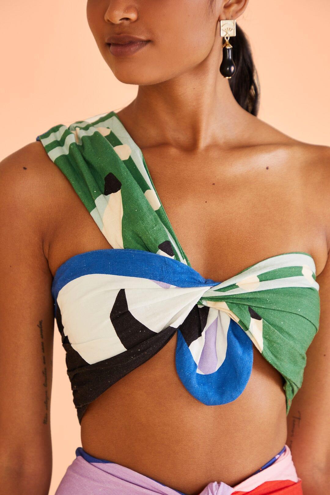 Brasil Bahia Scarves Crop Top Product Image