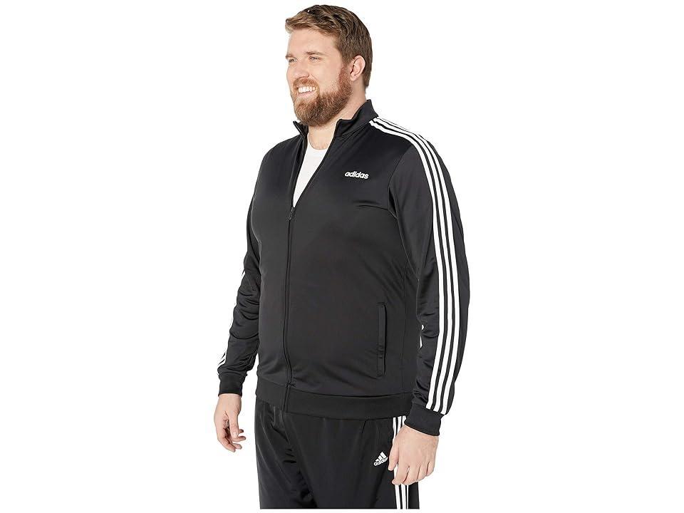 adidas Essentials Warm-Up 3-Stripes Track Jacket Black S Mens Product Image