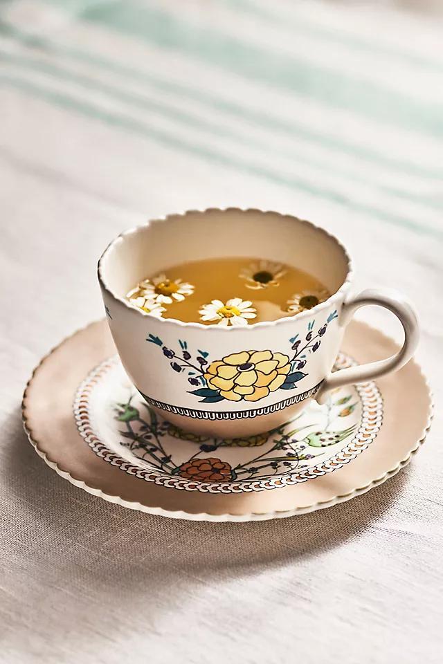 Turkuaz Kitchen Posy Teacup and Saucer Set Product Image