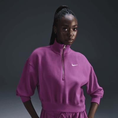 Nike Sportswear Phoenix Fleece Women's 1/2-Zip Cropped Sweatshirt Product Image