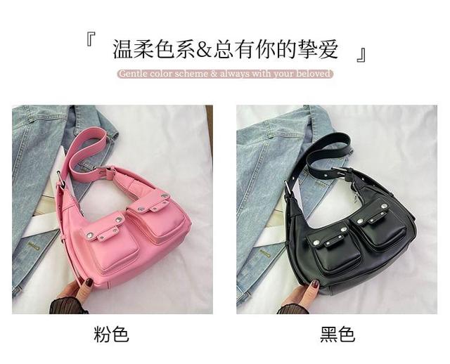 Flap Studded Shoulder Bag Product Image