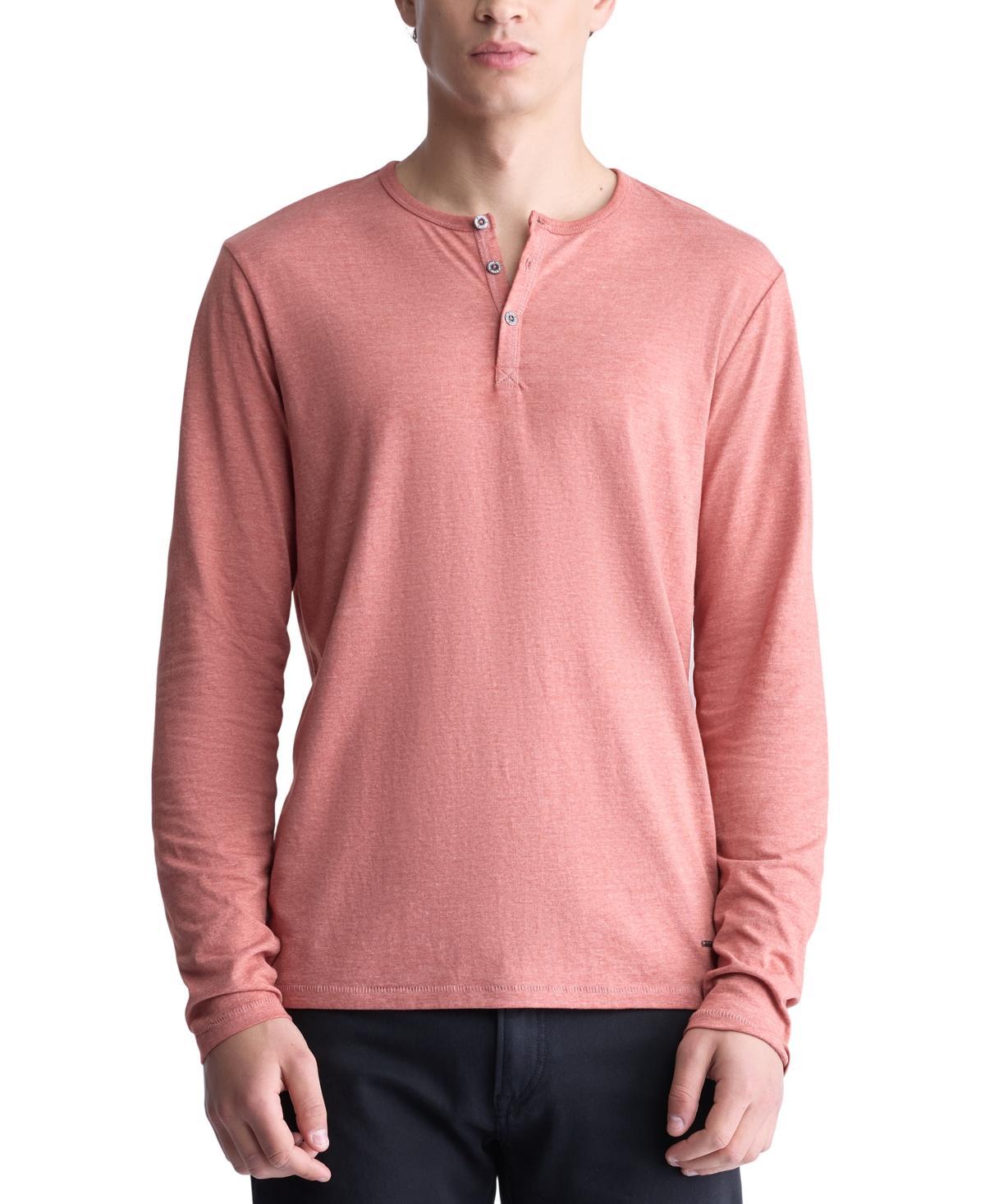 Buffalo David Bitton Mens Kaduk Long-Sleeve Burnout Henley Product Image