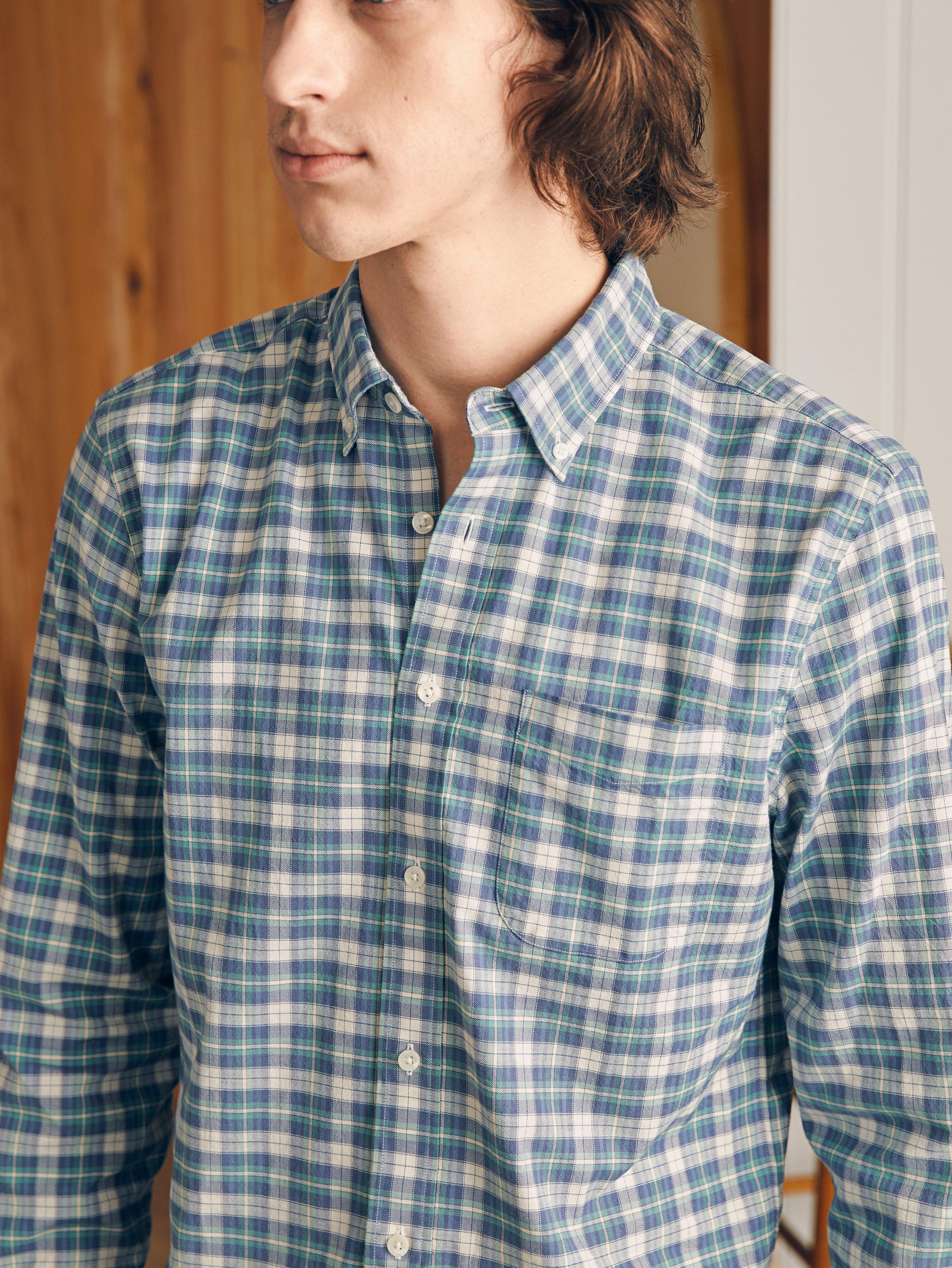 Supima Oxford Shirt - Woodhill Plaid Male Product Image