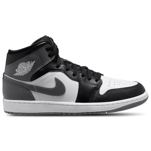 JORDAN Mens  Aj 1 Mid In Black/grey/white Product Image