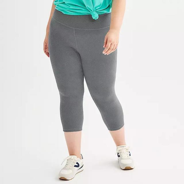 Plus Size Tek Gear Essential Soft Capri Leggings, Womens Product Image