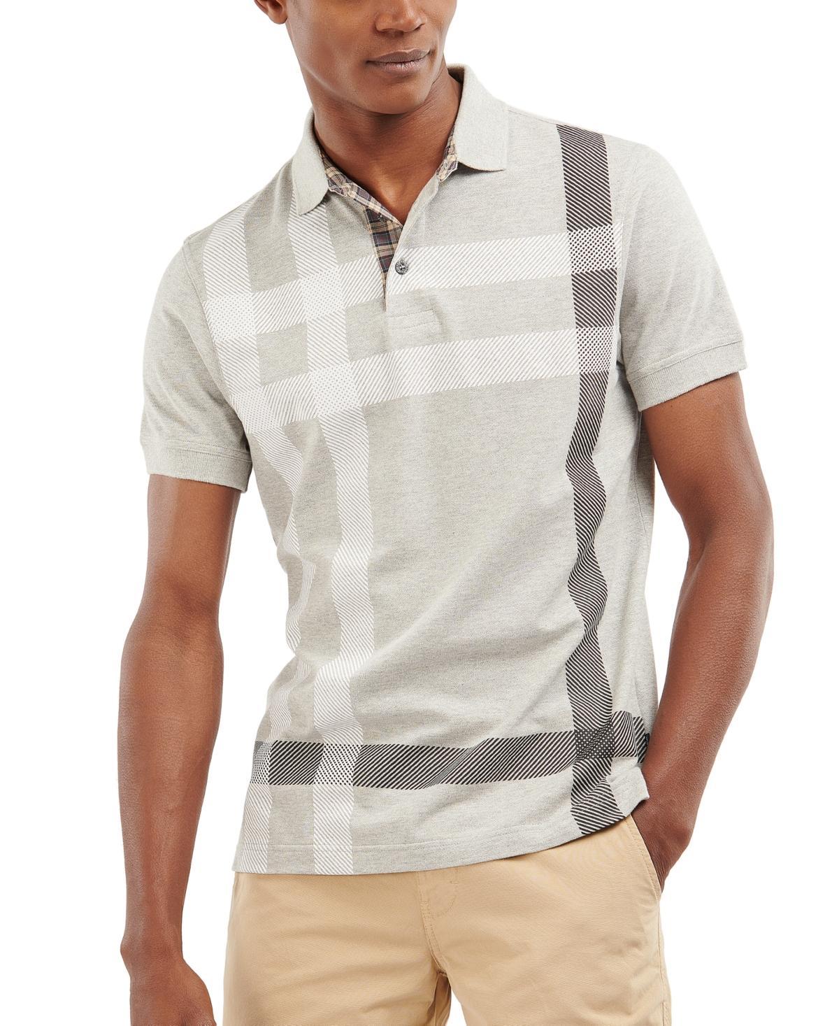 Mens Blaine Plaid Cotton Polo Shirt Product Image