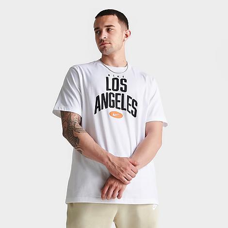 Nike Mens Nike City T-Shirt - Mens White/Black Product Image