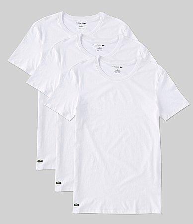 Lacoste 3-Pack Crew Neck Slim Fit Essential T-Shirt Men's Clothing Product Image