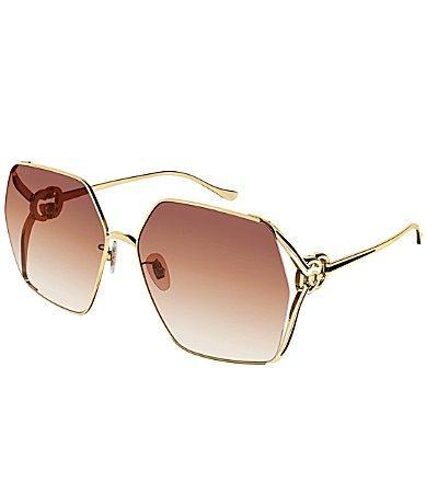 Gucci Womens GG1322S 64mm Square Sunglasses Product Image