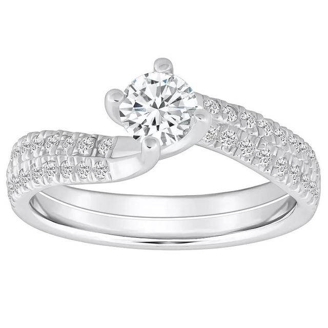 Alyson Layne 14k Gold 9/10 Carat T.W. Diamond Engagement Ring, Womens, 14k White Gold Product Image