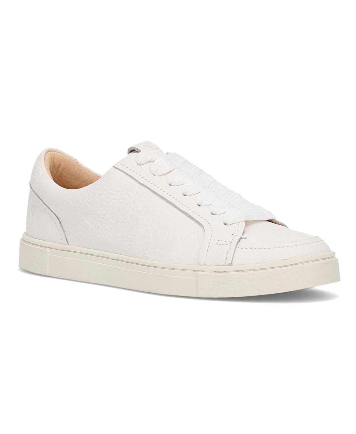 Ivy Mixed Leather Low-Top Sneakers Product Image