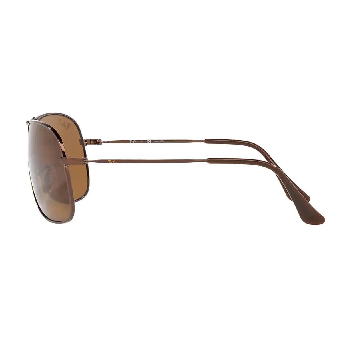 Ray-Ban Men's Polarized Aviator Sunglasses RB3267 Brown Male Product Image