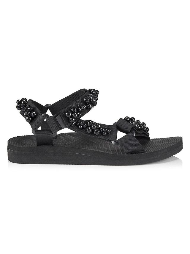 Womens Trekky Faux Pearl-Embellished Sandals Product Image