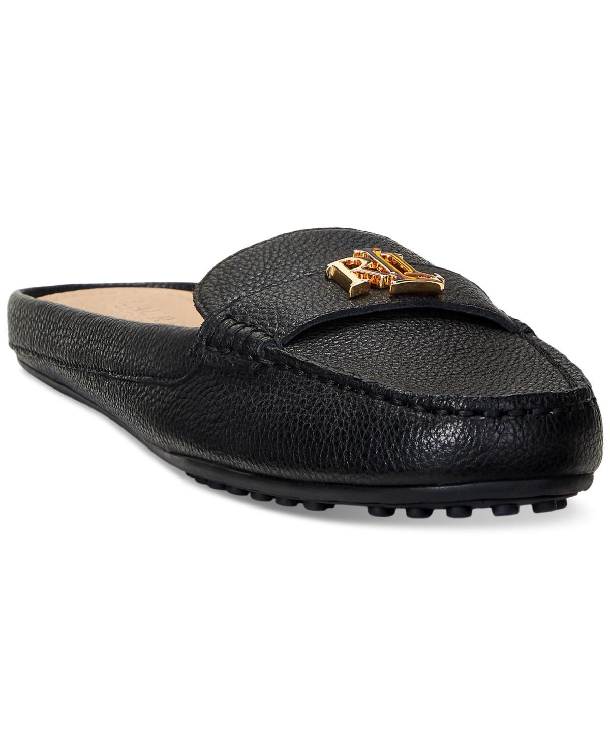 Lauren Ralph Lauren Womens Barnsbury Slip-On Hardware Mule Loafer Flats Product Image