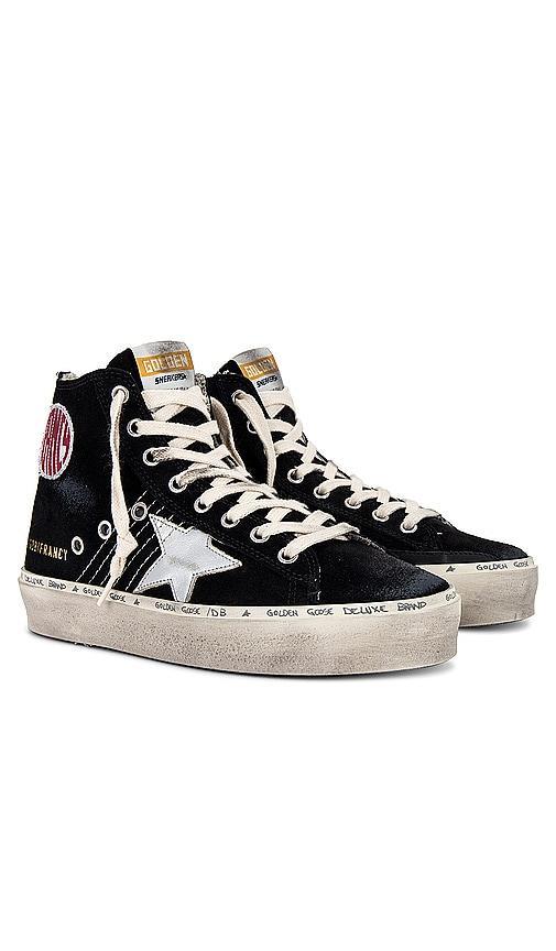 Golden Goose Hi Francy Sneaker in Black. Size 35, 36, 37, 38, 39. Product Image