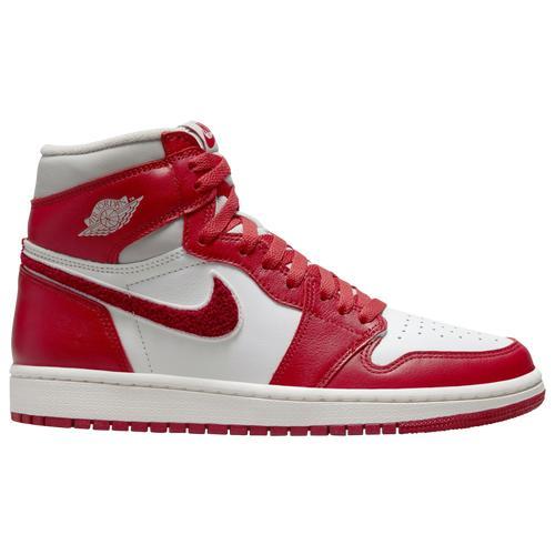 Jordan Womens Retro 1 High OG - Shoes Light Oreo/White/Red Product Image