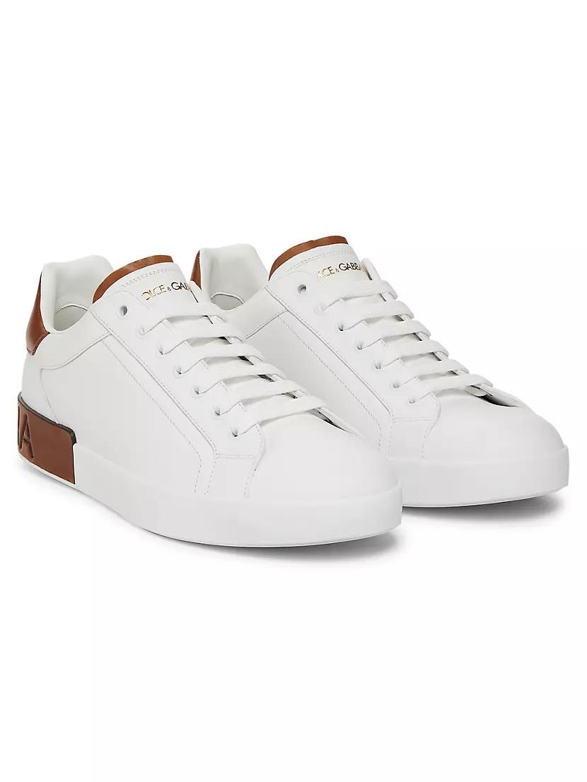 Mens Portofino Leather Sneakers Product Image