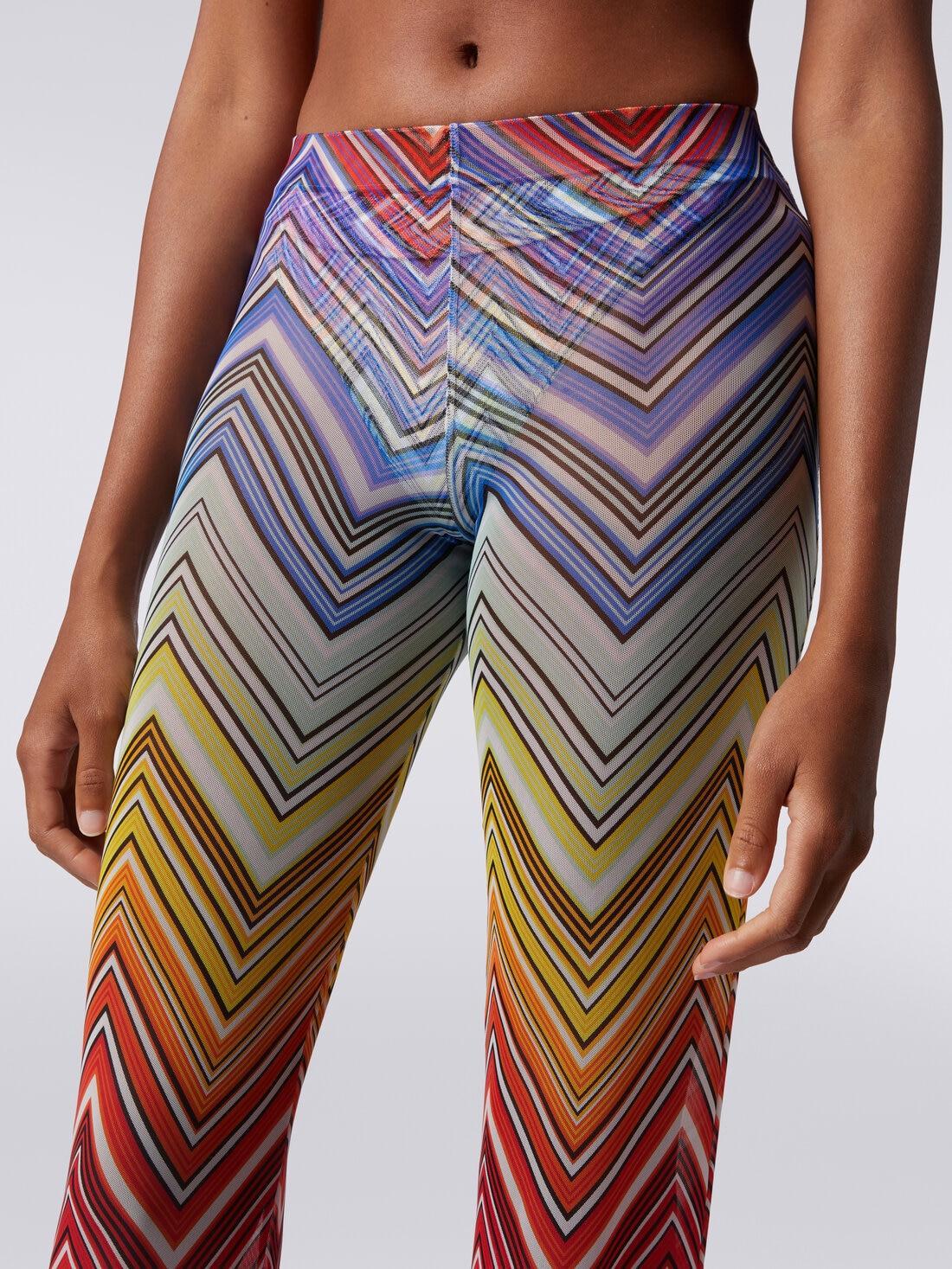 Cover up trousers in zigzag print tulle Multicoloured | Missoni Product Image