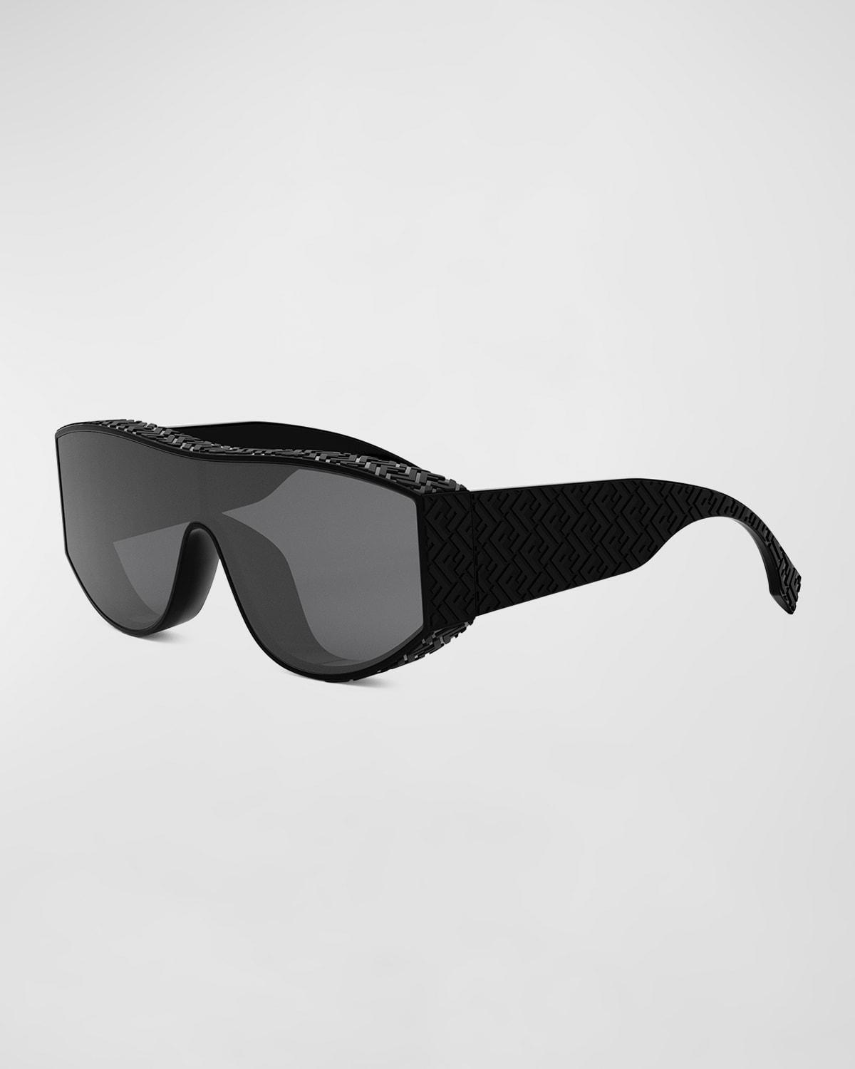 Mens Allover FF Logo Nylon Shield Sunglasses Product Image