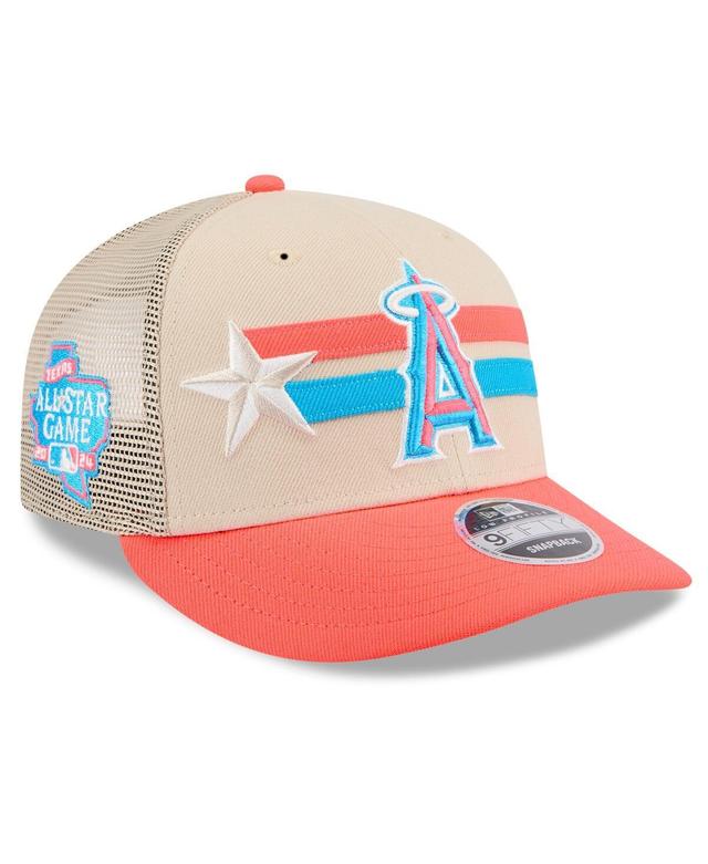 New Era Mens Cream Los Angeles Angels 2024 Mlb All-Star Game Meshback Low Profile 9FIFTY Snapback Hat Product Image