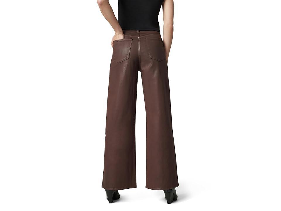 Joe's Jeans Petite The Mia Wide Leg Coated (Espresso) Women's Jeans Product Image