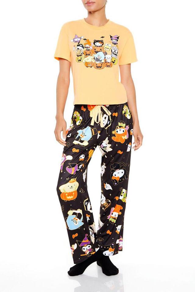 Halloween Sanrio Tee & Pants Pajama Set | Forever 21 Product Image