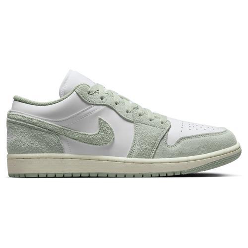 Jordan Mens Jordan AJ 1 Low SE - Mens Shoes White/Green Product Image