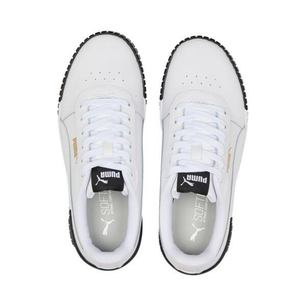 PUMA Carina 2.0 Women's Sneakers in White/Team Gold/Black Product Image