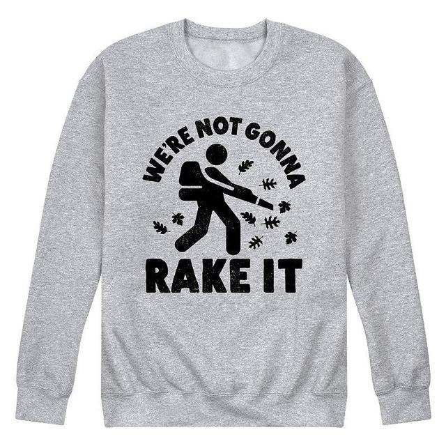 Mens Were Not Gonna Rake It Sweatshirt Athletic Grey Product Image