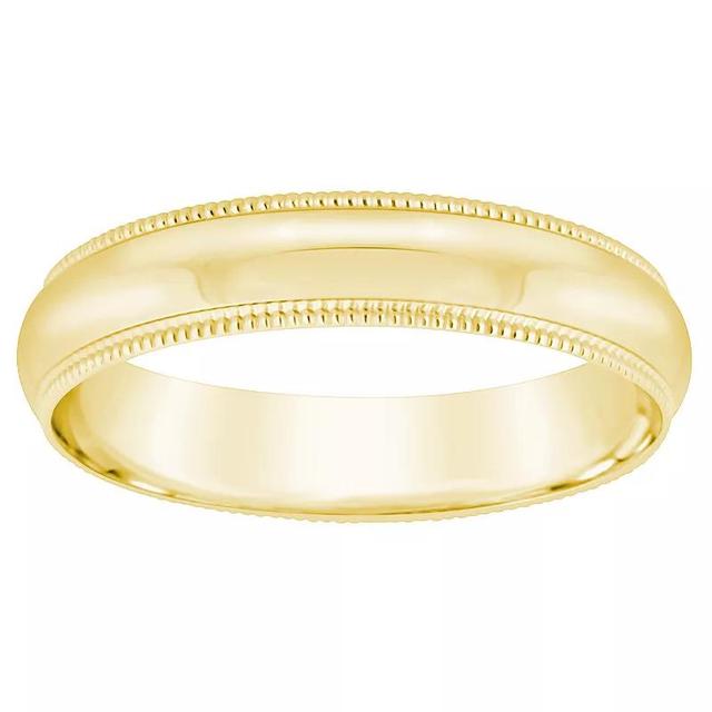 Alyson Layne Mens 18k Gold Milgrain Wedding Band Product Image