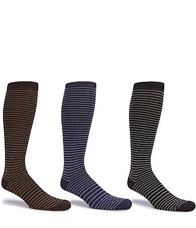 Gold Label Roundtree & Yorke Patterned Assorted Over-the-Calf Dress Socks 3-Pack Product Image