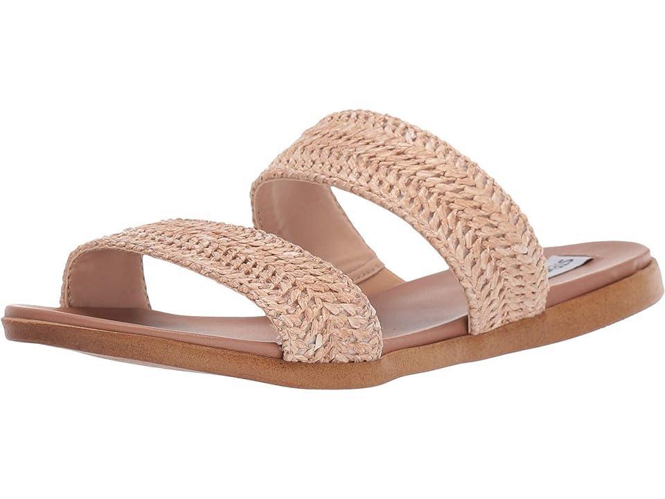 Steve Madden Dual Flat Sandal (Natural Raffia) Women's Sandals Product Image