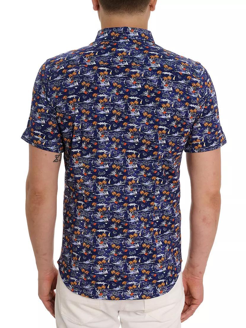 Lyndon Graphic Button-Front Shirt Product Image