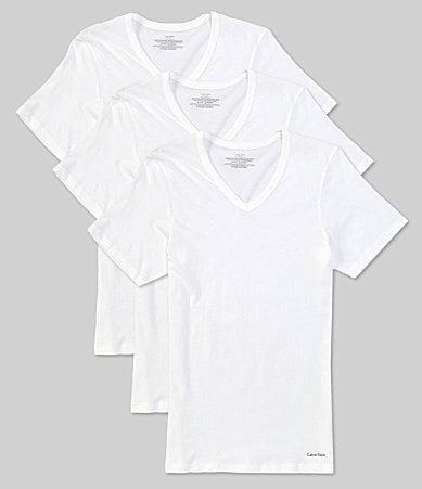 Calvin Klein 3-Pack Slim Fit Cotton V-Neck T-Shirt Product Image