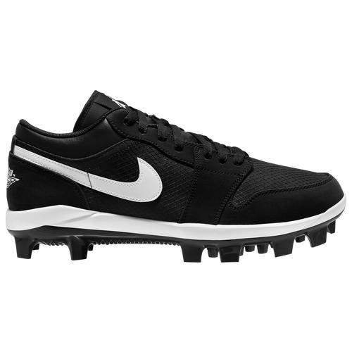 Jordan Mens Jordan Retro 1 MCS Low - Mens Baseball Shoes Black/White Product Image