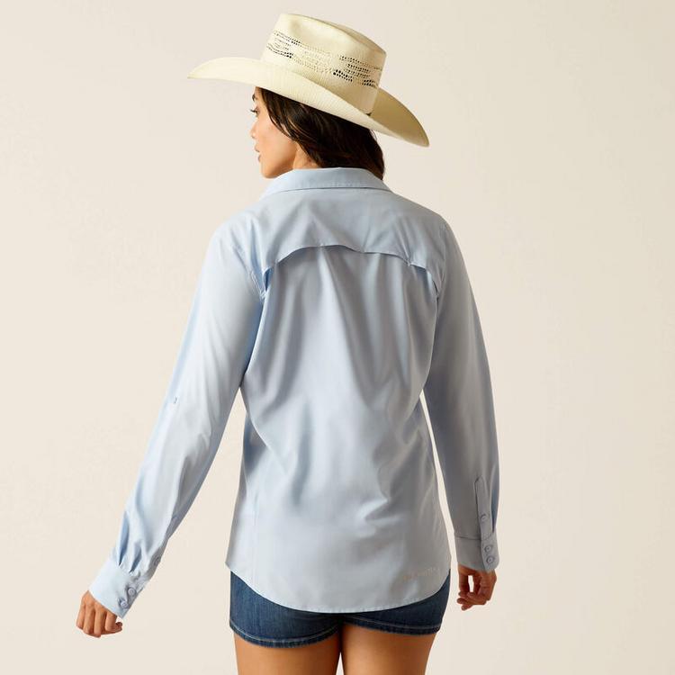 Ariat® Ladies' L/S Chambray Blue VentTEK Stretch Shirt Product Image