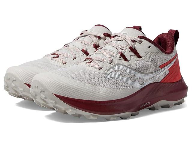 Saucony Peregrine 14 (Dove/Currant) Women's Shoes Product Image